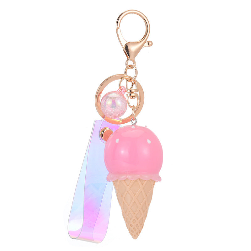 Light up Ice Cream Keychain